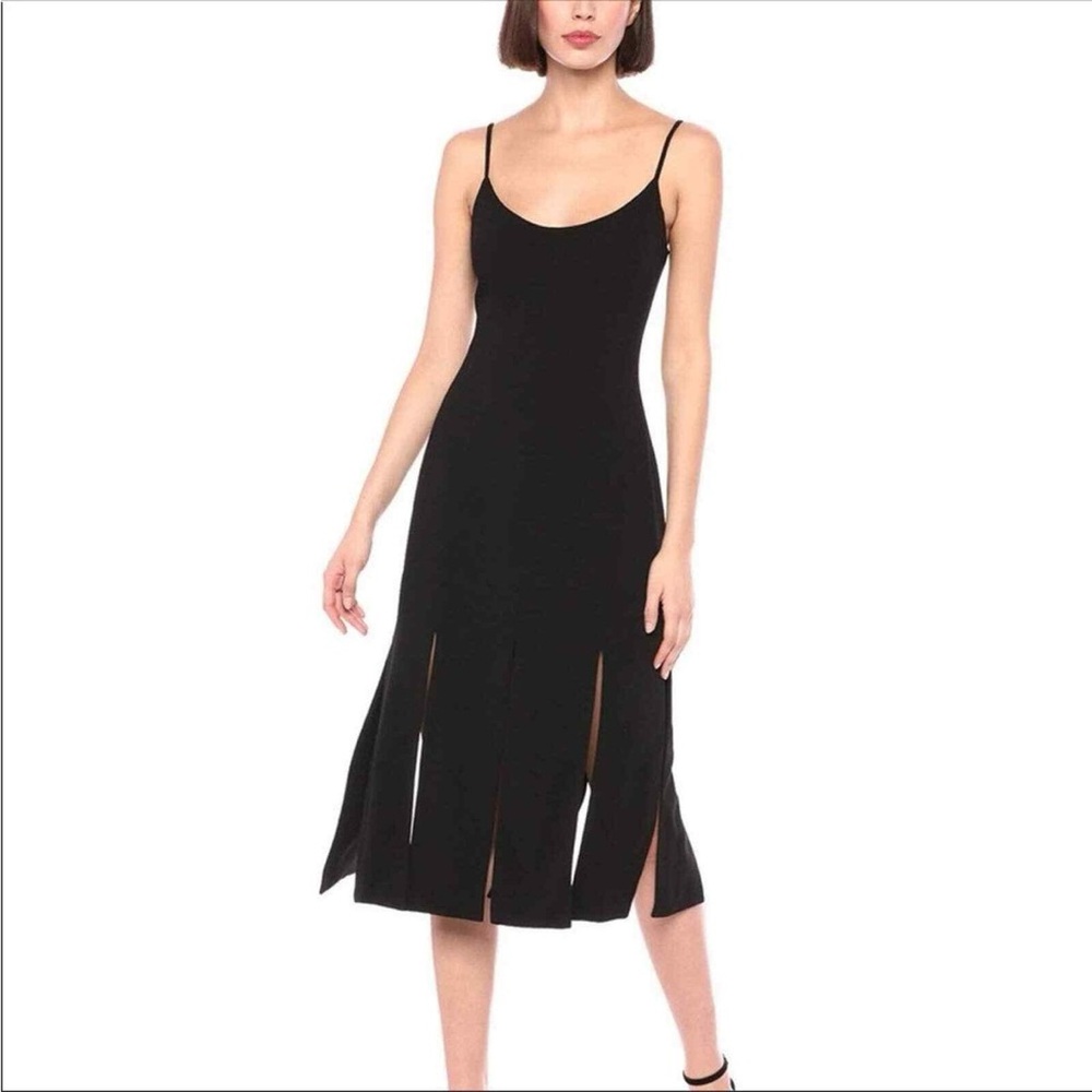 Dress the Population Black Midi Dress
